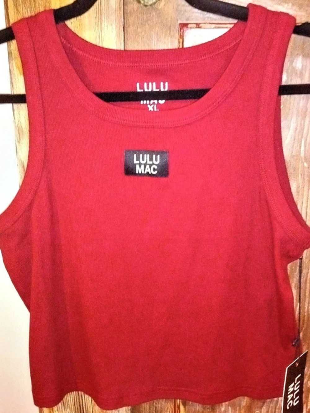 Lulu & Mac Burgndy Tank Top Size XL